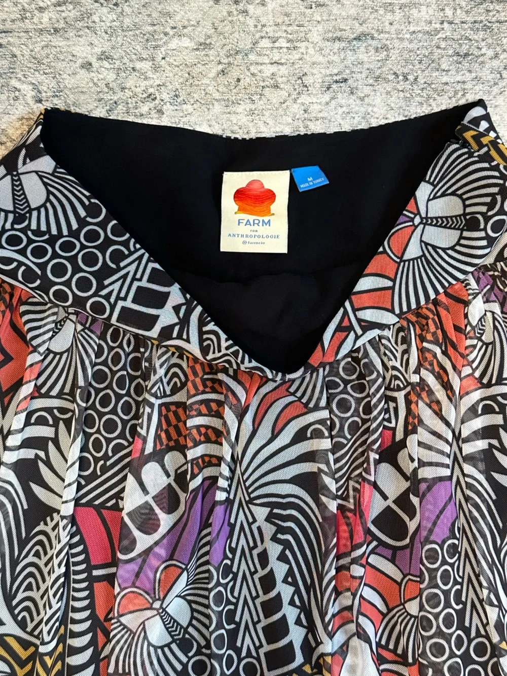 Farm Rio Tropical Maxi Skirt Size M - Picture 2 of 4